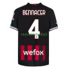 Maillot de Supporter AC Milan Bennacer 4 Domicile 2022-23 Pour Homme